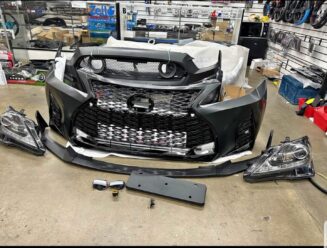 LEXUS IS250 IS350 conversion to 21+ F-sport front bumper 2006-2013 & headlights - Image 2