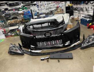 LEXUS IS250 IS350 conversion to 21+ F-sport front bumper 2006-2013 & headlights