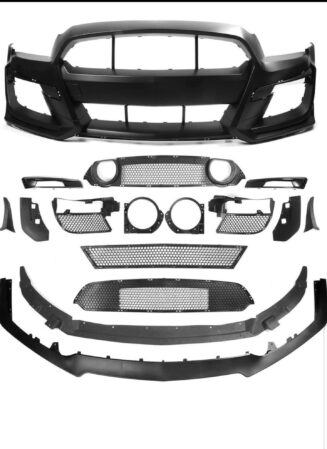 Front Bumper Cover Compatible with 2013-2014 Ford Mustang Base & GT, Front Bumper Conversion Repla - Image 2